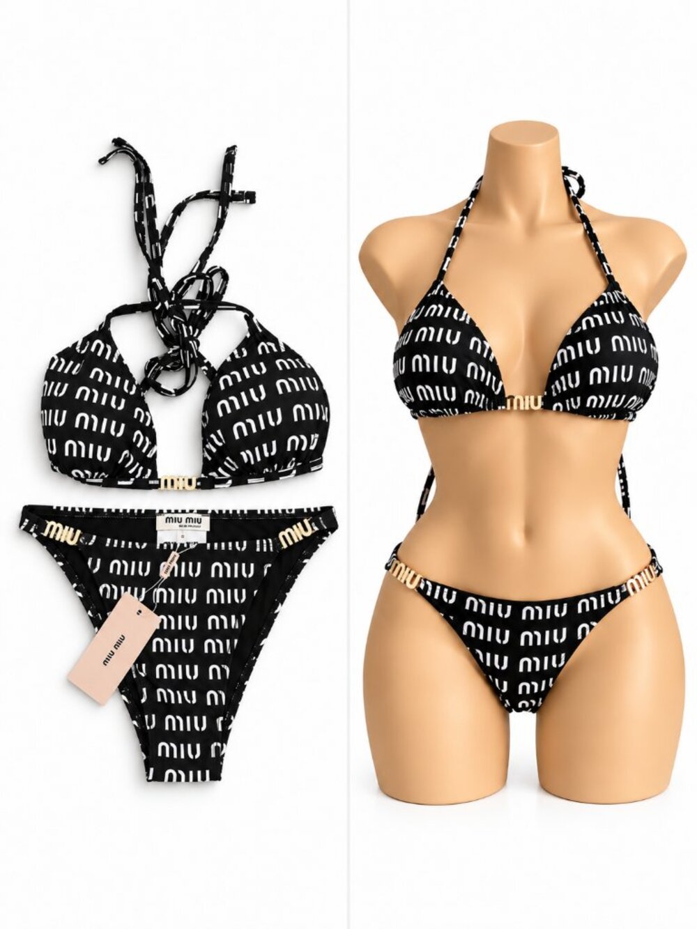 Black Miu Miu Bikini